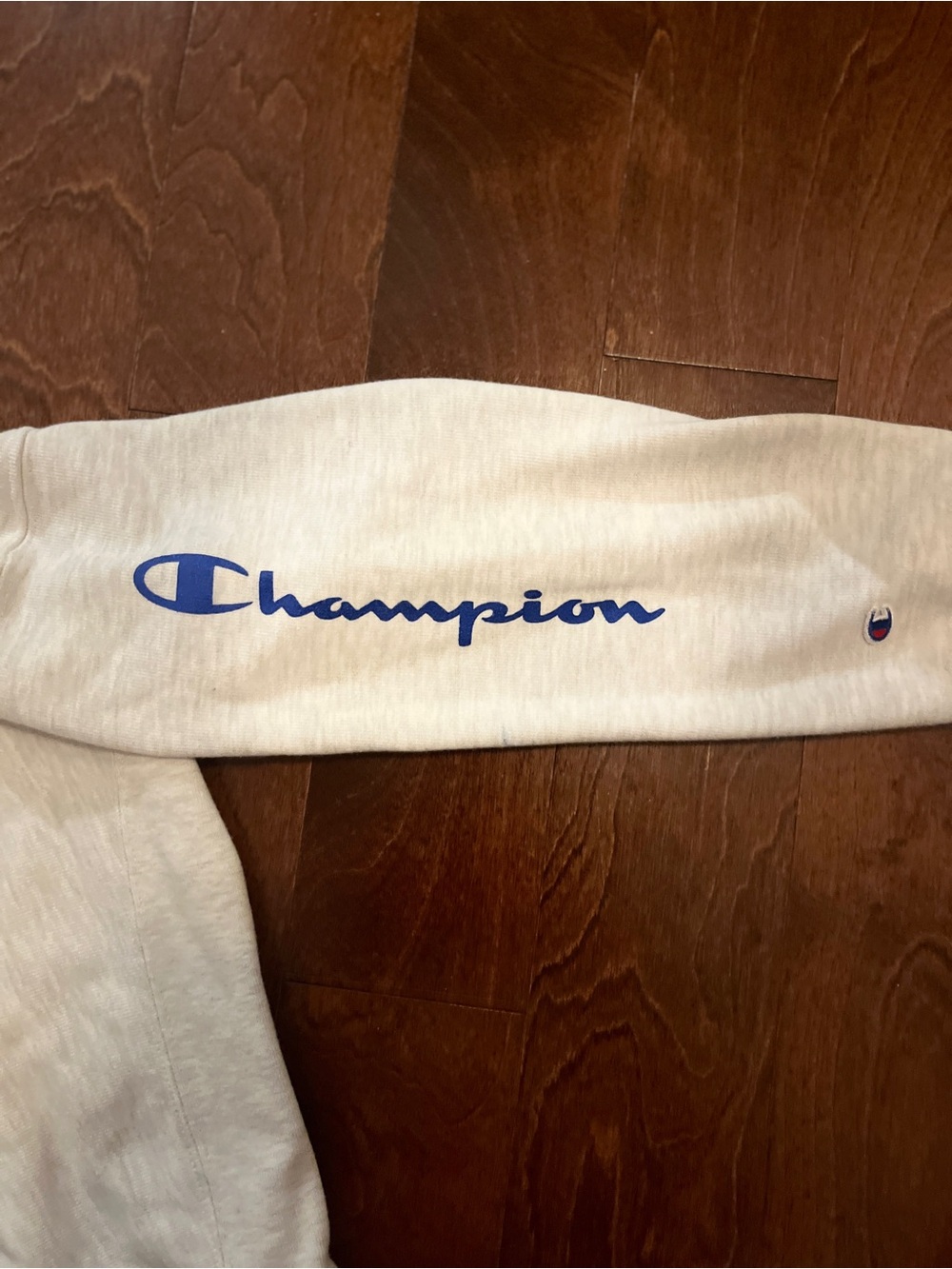 NHL Montreal Canadiens Light Gray Hoodie with Red & Blue Logo - Picture 4 of 7